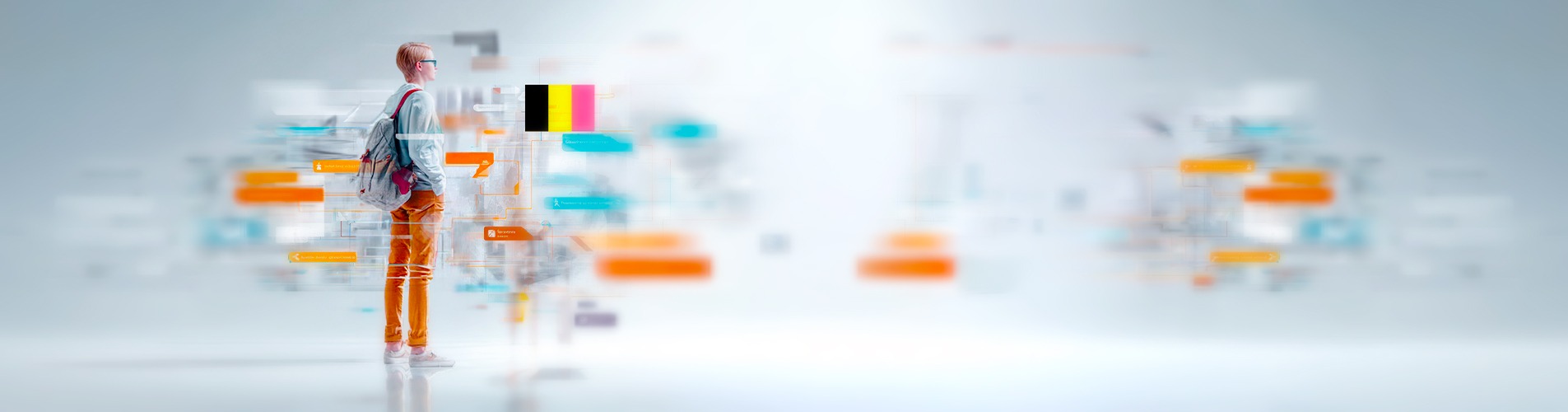 étudient entrain de regarder plusieurs choix